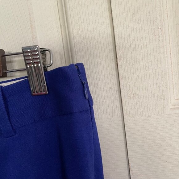 J. Crew Womens Blue Mid Rise Slim Fit Stretch Twill Minnie Ankle Pants Size 6 - Picture 4 of 8